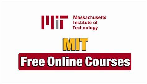 Free Online Courses with Certificates MIT