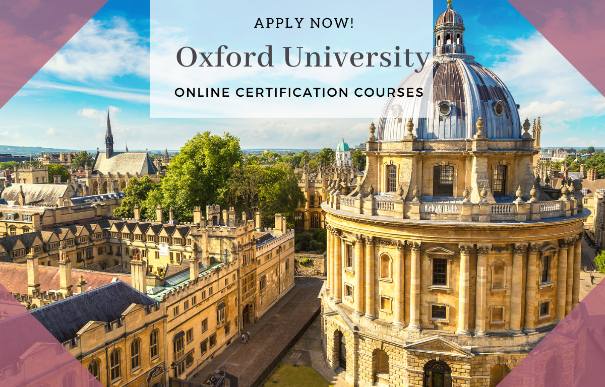 The List Of Oxford University Online Courses with Certificate