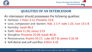 8 qualities of an intercessor