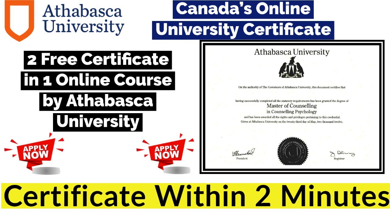 Free Online Courses In Canada With Certificates. - SAschoolsNearMe