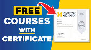 Free Courses Online With Certificates