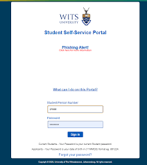 Wits Self Service Portal