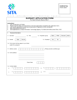 ETDP SETA Bursary Online Application